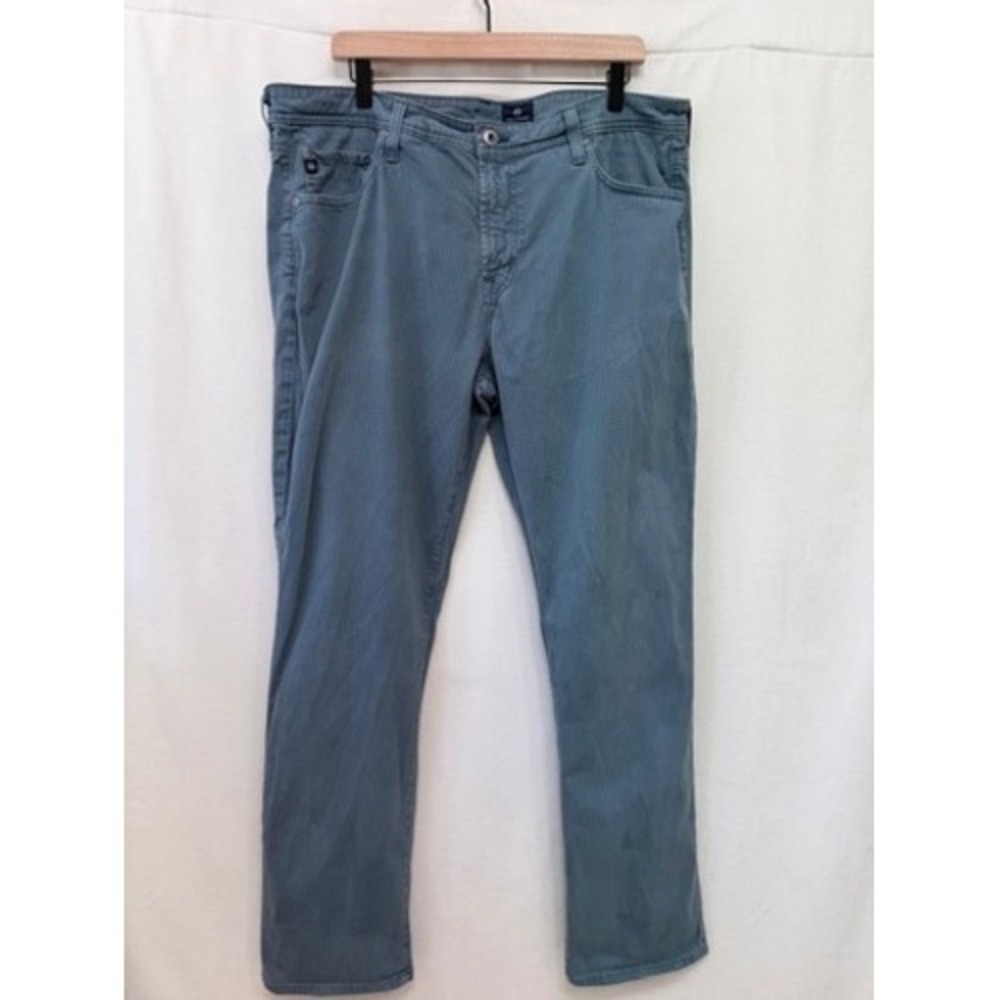 AG Adriano Goldschmied The Everett Slim Straight Pants Blue Grey 38 x 32